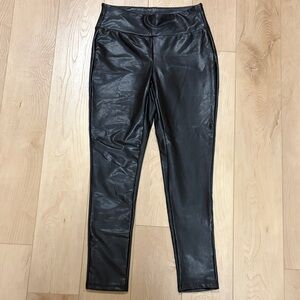 Kendall + Kylie Faux Leather Leggings, Black, sz M
